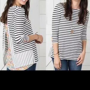 Matilda Jane Clothing With Joanna Gaines Harvest Days Striped Floral Top